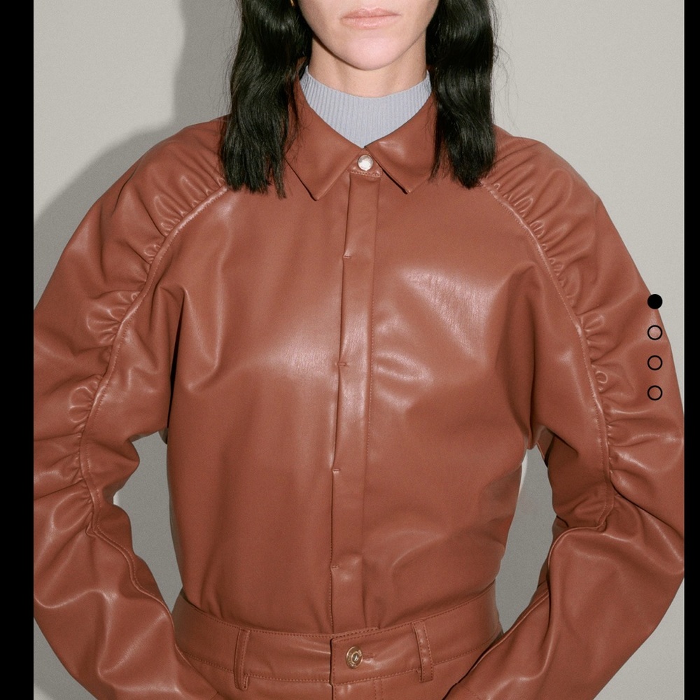 Leather shirt
